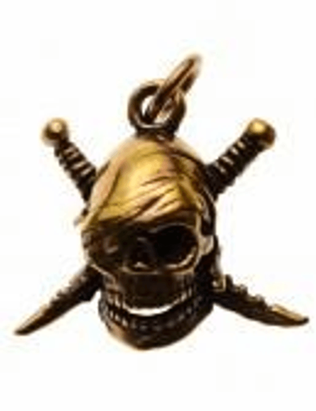Pendentif pirate bronze