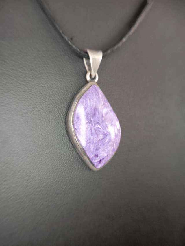 Pendentif charoïte argent 
