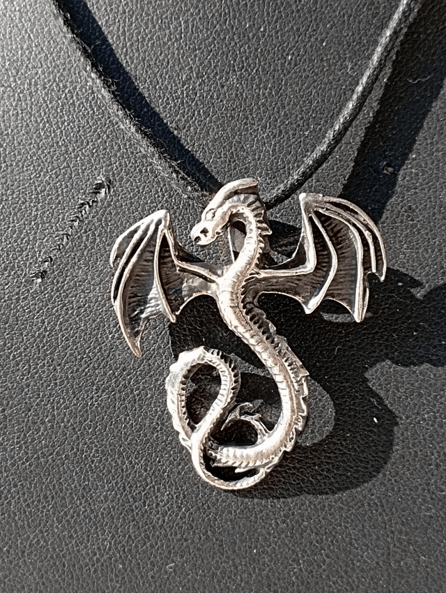Pendentif Dragon de Lure en Argent